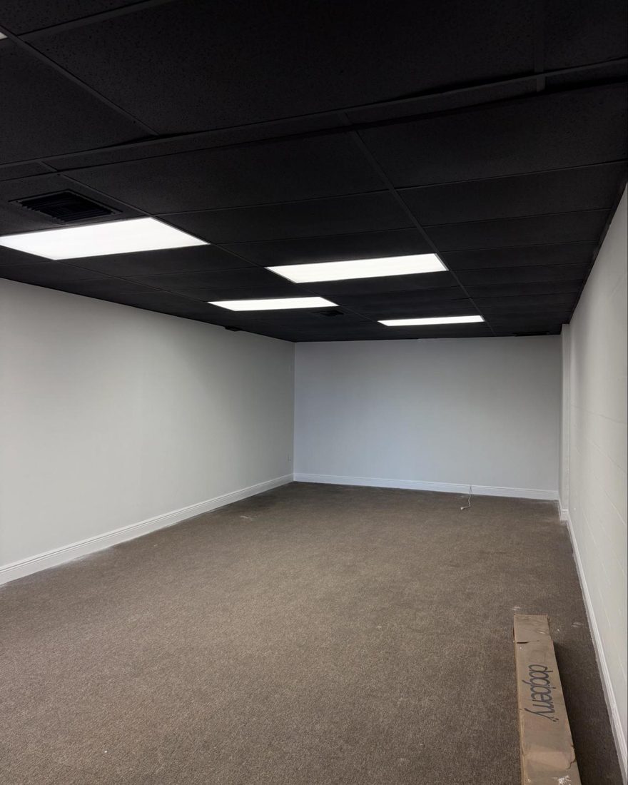 Commercial suite repaint, the same surface after the work was finished